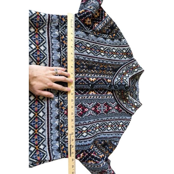 Anthropologie Aldomartins size M Oslo Jumper Coat Cardigan Sweater Coat wool alp - Picture 6 of 11